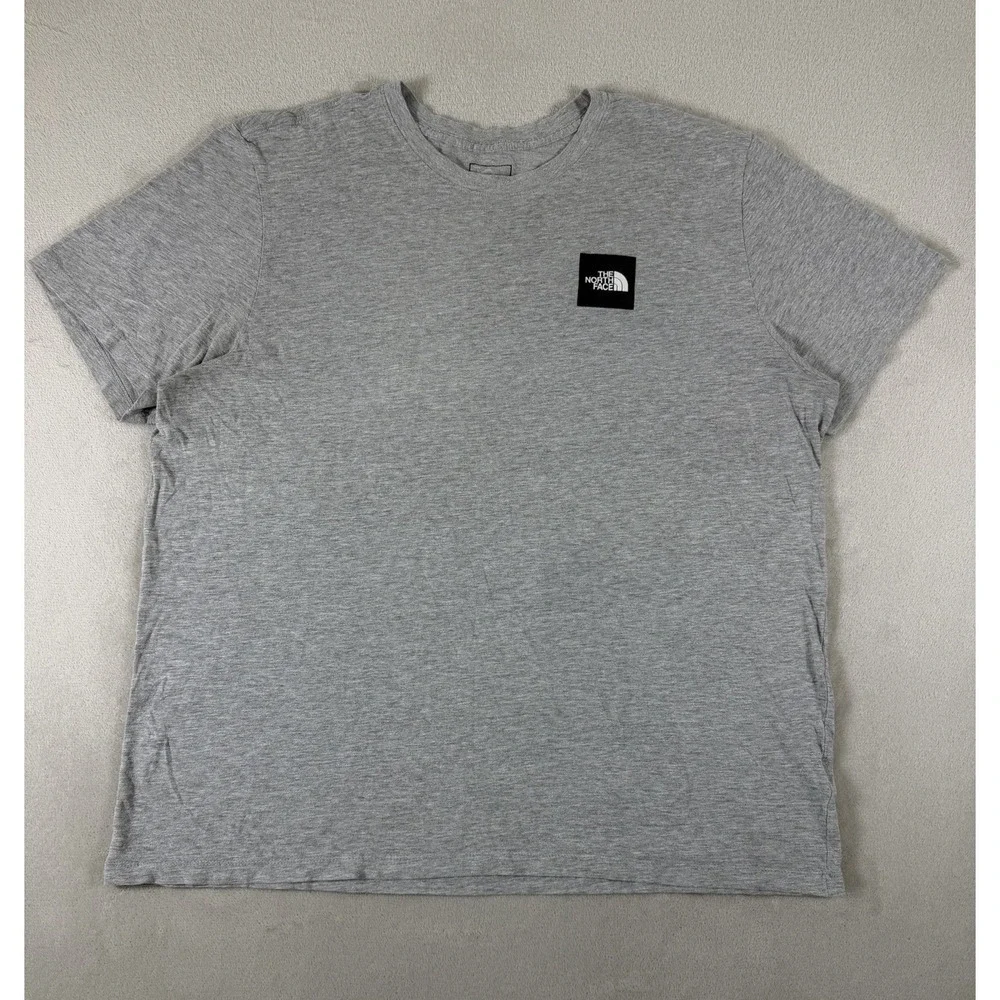 The North Face Men's XL Gray Box Logo Graphic T‎ Shirt Outdoor Streetwear Tee
